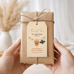 Etiquetas Para Regalos Dulce Boo Baby Shower de Halloween Gracias