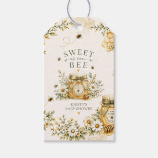 Etiquetas Para Regalos Dulce Como Puede Ser Abeja Fiesta de Bebé Neutral 