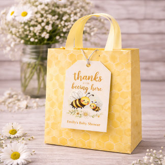 Etiquetas Para Regalos Dulce como puede ser la ducha de bebé de abeja