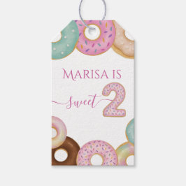 Etiquetas Para Regalos Dulce cumpleaños de Donut | Fiesta infantil colori
