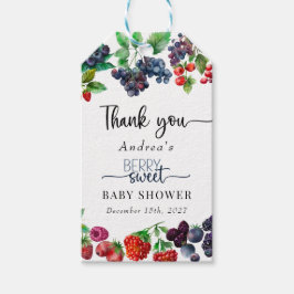 Etiquetas Para Regalos Dulce de Frutas Cumple de Bebé Agradecimiento