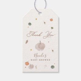 Etiquetas Para Regalos Dulce de Otoño Baby Shower de una Calabacita