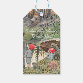 Etiquetas Para Regalos Dulce ducha de bebé del bosque de hongos con rana 