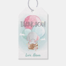 Dulce Elefante Neutral Cumpleaños de Bebé Agradeci