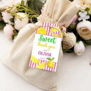 Etiquetas Para Regalos Dulce fiesta de cumpleaños de limonada rosa