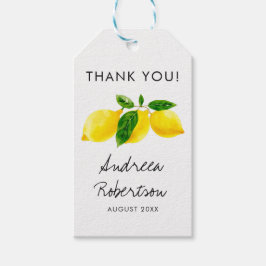 Etiquetas Para Regalos Dulce Limón Amarillo Jubilación Italiana Amalfi Fo
