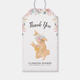 Etiquetas Para Regalos Dulce mamá y bebés conejos gracias