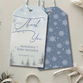 Etiquetas Para Regalos Dulce Nieve de Invierno Está Frío Afuera Shower de