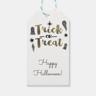 Etiquetas Para Regalos Dulce o Truco Fantasmas Favor de Fiesta Chic de Ha