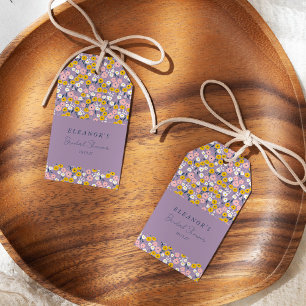Etiquetas Para Regalos Dulce Rosa Amarillo Floral Bridal Shower Personali