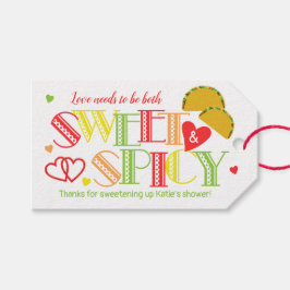 Etiquetas Para Regalos Dulce Spicy Fiesta Bridal Shower Favor