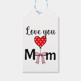 Etiquetas Para Regalos Dulce y elegante “Te quiero mamá”