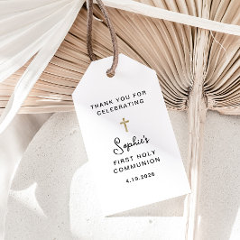 Etiquetas Para Regalos Dulce y Simple | Primera Comunión en Oro