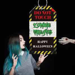 Etiquetas Para Regalos dulces de zombi favor de fiesta de Halloween