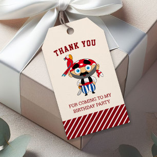 Etiquetas Para Regalos Dulces Favoritos de Cumpleaños de Niños Piratas Li