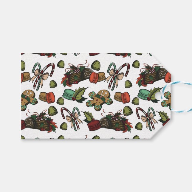 Etiquetas Para Regalos Dulces Navideños (Frente (Horizontal))