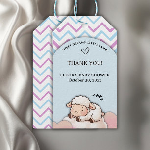 Etiquetas Para Regalos Dulces sueños Pequeño cordero lindo Kawaii Baby Sh