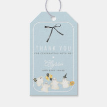 Dulces Tags de agradecimiento para baby shower con