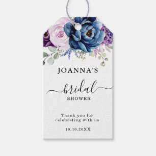 Etiquetas Para Regalos Duste Marina Azul Púrpura Lilac florece ducha de n