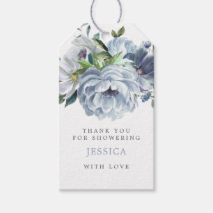 Etiquetas Para Regalos Dusty Blue Bridal Shower Favorito Tag