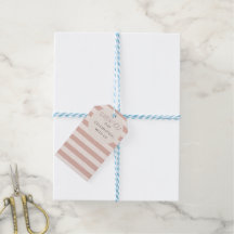 Dusty Pink Rayas Circle Marco Baby Girl Shower