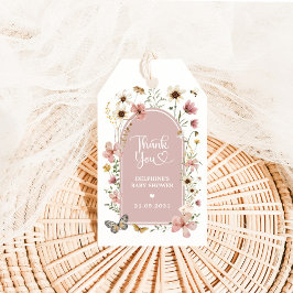 Etiquetas Para Regalos Dusty Pink Wildflower Garden Baby Shower Favores