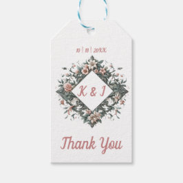Etiquetas Para Regalos Earthy Floral Vine