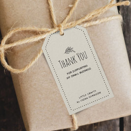 Etiquetas Para Regalos Earthy Gracias Por Apoyar A Mi Pequeña Empresa