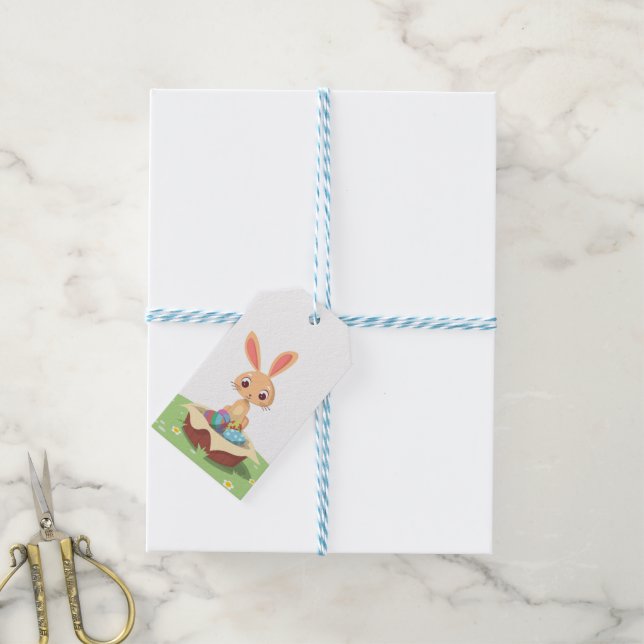 ETIQUETAS PARA REGALOS EASTER BUNNY (Con cuerda)