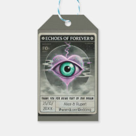 Etiquetas Para Regalos 👁️ "Ecos de siempre" Banderas de Favor de Weirdco