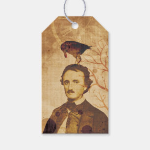 Etiquetas Para Regalos Edgar Allan Poe Quoth el cuervo nunca más
