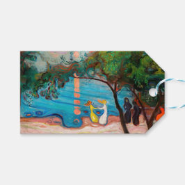 Etiquetas Para Regalos Edvard Munch - Baile en la playa