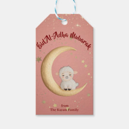 Etiquetas Para Regalos Eid Al-Adha Mubarak Pink