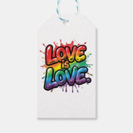 Etiquetas Para Regalos El Amor es Amor - Arte de Cita de Orgullo de Arcoí