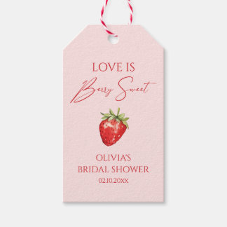 Etiquetas Para Regalos El amor es un dulce favor de boda de Berry