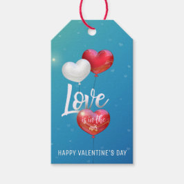 Etiquetas Para Regalos El Amor Está En El Aire Los Globos De San Valentín