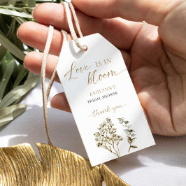 Etiquetas Para Regalos El amor está en flor Bridal Shower Pampas Grass