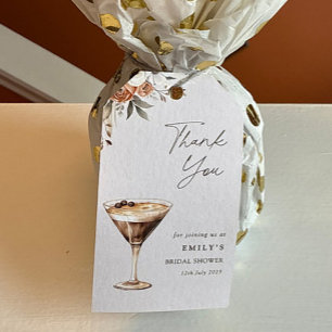 Etiquetas Para Regalos El amor está produciendo Espresso Martini Shower G