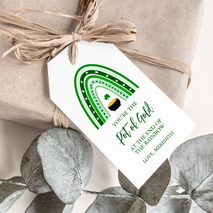 Etiquetas Para Regalos El arcoiris del Día de San Patricio