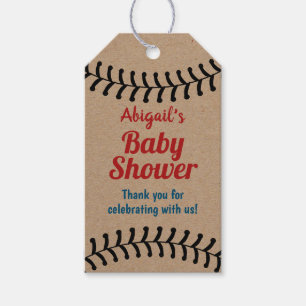 Etiquetas Para Regalos El béisbol del vintage se divierte Baby Shower
