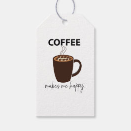 Etiquetas Para Regalos El café me hace feliz