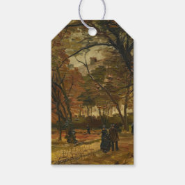 Etiquetas Para Regalos El caminante entre hojas de otoño por Vincent van 