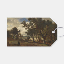 El cazador en un paisaje rural