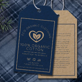 Etiquetas Para Regalos El corazón del negocio del algodón orgánico deja i