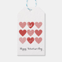 El corazón rojo y blanco simple