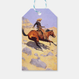 Etiquetas Para Regalos El Cowboy (por Frederic Remington)
