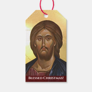 Etiquetas Para Regalos El Cristo Todopoderoso - Icono Ortodoxo Oriental