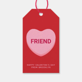 Etiquetas Para Regalos El día de San Valentín de corazón de conversación 