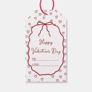 Etiquetas Para Regalos El día de San Valentín de Personalizados de corazo