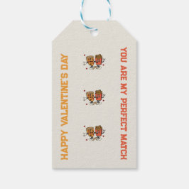 Etiquetas Para Regalos El día de San Valentín "Pizza y papa frita"